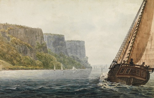 The Packet ‘Mohawk of Albany’ Passing the Palisades