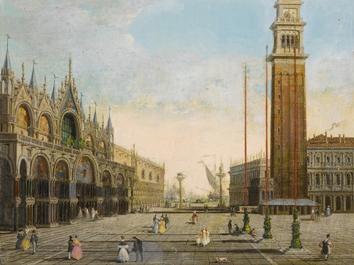 View of St. Mark’s Square with the Piazzetta and San Giorgio Maggiore in the background