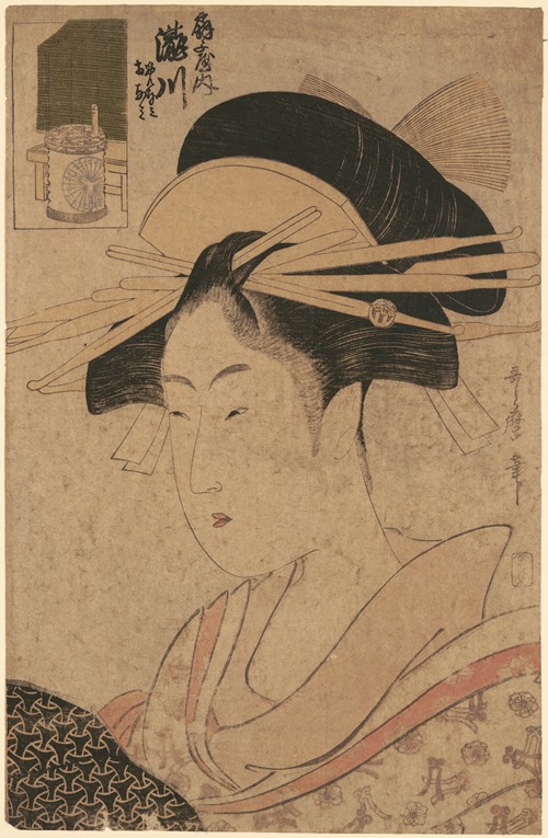 Portrait of Beauty, Takigawa at Ôgi-ya