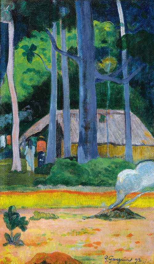 Paysage de Bretagne by Paul Gauguin - Artvee