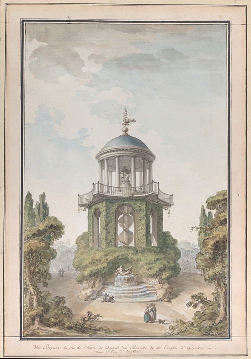 Design for the Temple of Apollo in the Gardens of the Chateau d’Enghien, Belgium
