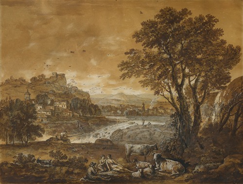 Landscape with Bathers and Shepherds