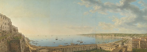 A View of the Bay of Naples, Looking Southwest from the Pizzofalcone towards Capo di Posilippo