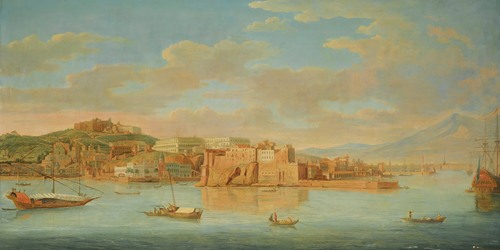Naples, A View Of Santa Lucia And The Castel Dell’ovo