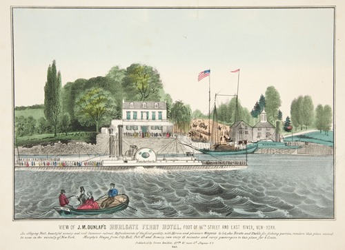 View of J.M. Dunlap’s Hurlgate Ferry Hotel … (mid-19th century)