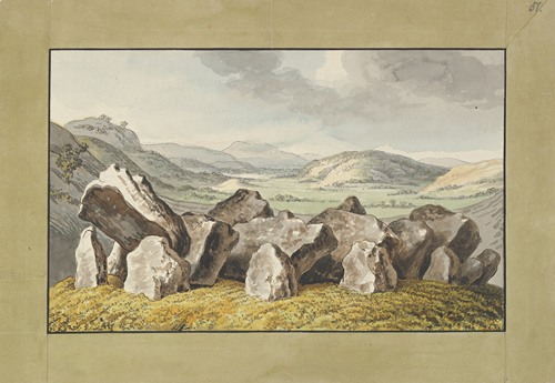 A Prehistoric Stone Circle on a Mound, an Extensive Landscape Beyond