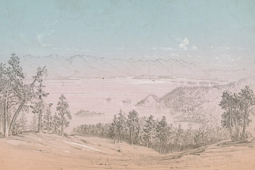 Western Landscape, between 1847 and 1849 by John Mix Stanley - Paper Print  - DIA Custom Prints - Custom Prints and Framing From the Detroit Institute  of Arts