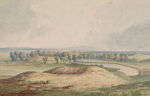 Western Landscape, between 1847 and 1849 by John Mix Stanley - Paper Print  - DIA Custom Prints - Custom Prints and Framing From the Detroit Institute  of Arts