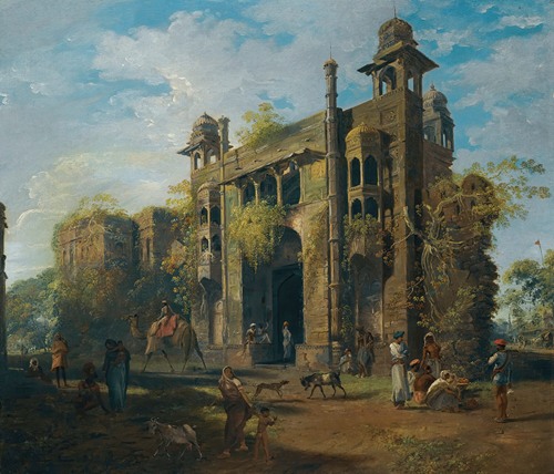 View Of The Gate Of The Lal Bagh, Dacca