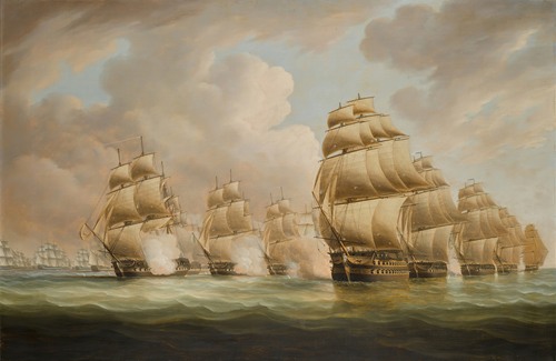 The action of Commodore Dance and the Comte de Linois off the Straits of Malacca, 15 February 1804