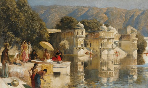 Lake at Oodeypore, India (circa 1893)