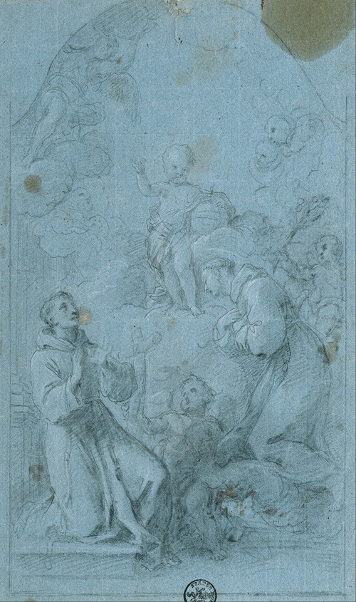 Saint Peter of Alcantara and Saint Anthony of Padua Worship the Christ Child