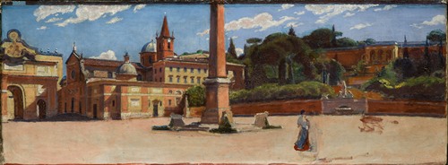 Piazza del Popolo in Rome (1900)