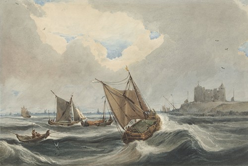Schepen voor de haven van Vlissingen (1814)