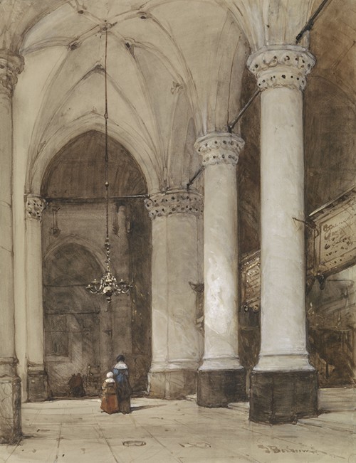 Southern aisle of the Great Church at The Hague