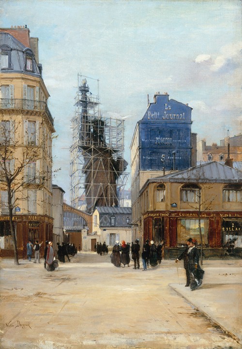 La statue de la Liberté de Bartholdi, dans l’atelier du fondeur Gaget, rue de Chazelles