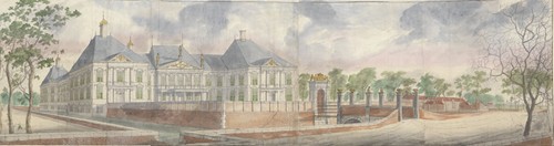 Het Huis te Honselaersdijk en omgeving, over het voorplein te zien