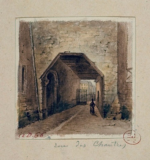 Rue des chantres (entre le quai aux fleurs et la rue Chanoinesse).