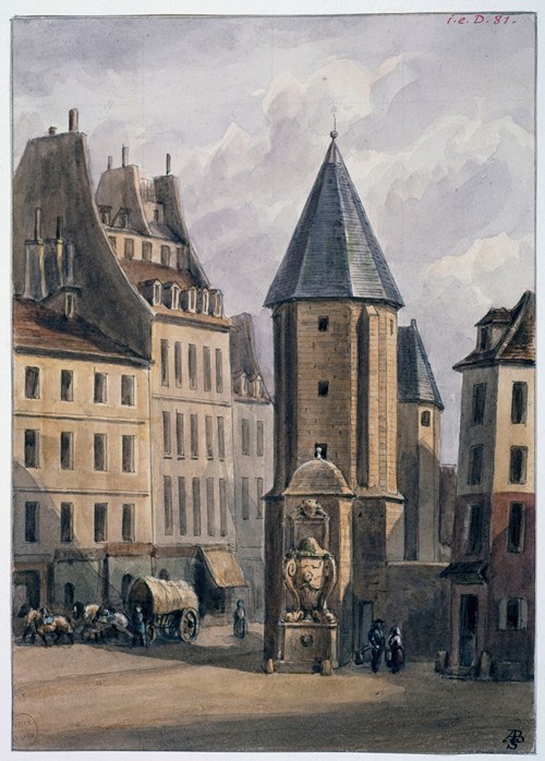 Tour d’Alexandre, restes de l’abbaye Saint Victor (Tour d’angle des bâtiments abbatiaux).