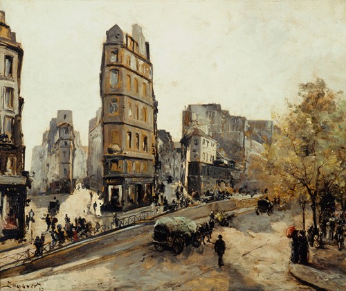 Les Rues de la Lune, Beauregard et de Cléry, vues de la porte Saint-Denis