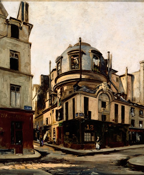 Vue de l’amphithéâtre de l’ancienne faculté de Médecine, à l’angle de la rue de la Bûcherie et de la rue de l’Hôtel Colbert