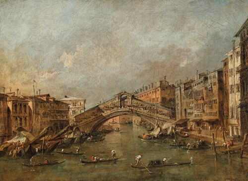 The Rialto Bridge and the Riva del Vin, Venice