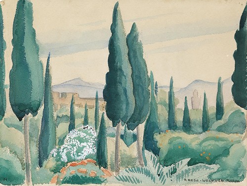 Sur la route d'Anacapri, 1922 - Gerda Wegener 