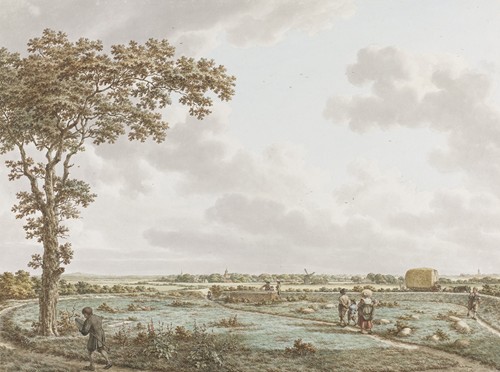 De Tafelberg in het landschap, gezien vanaf het Sint-Janskerkhof bij Laren