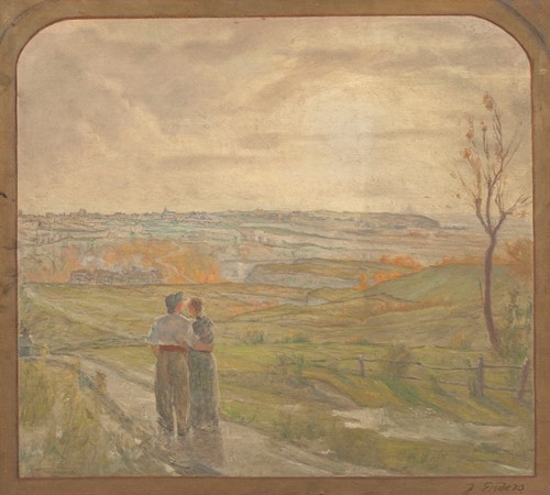 Paysage avec un couple marchant (1904-1907)