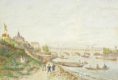 Viaduc du Point du jour, pris hors la porte de Billancourt