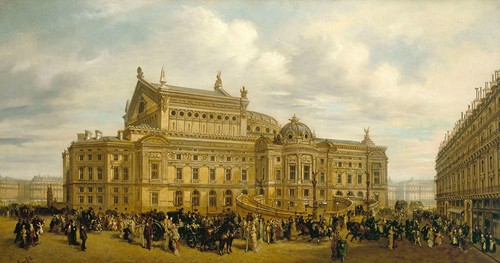 L’Opéra Garnier vu de la rue Auber, vers 1880, 9ème arrondissement