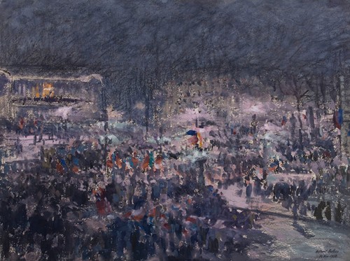 La Marseillaise chantée à la loggia de l’Opéra par Me Chenal le 12 novembre 1918