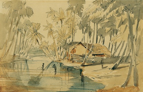 Point de Galle auf Ceylon (Sri Lanka) by Joseph Selleny - Artvee