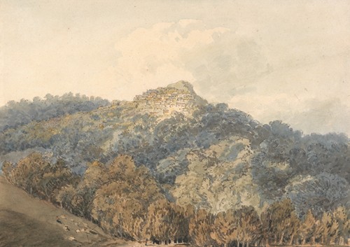 Rocca del Papa, with Monte Cavo (ca. 1796)