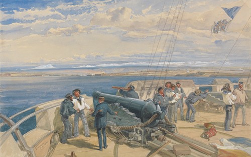 Sebastopol from the Sea, Sketched from the Deck of H. M. S. Sidon, Feb. 1855