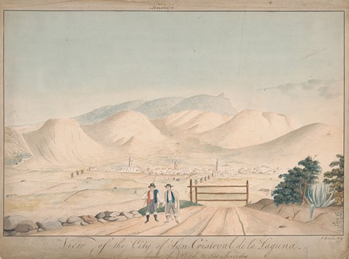 View of the City of San Cristoval de la Laguna as Seen from the Road to Las Mercedes