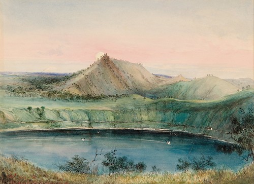 Blue Lake, Mount Gambier (1844)
