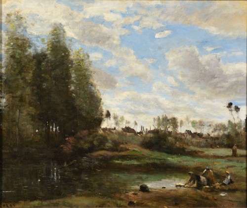 Jean Baptiste Camille Corot, Fontainebleau - Route du Bras Bréau (1830 -  1835)