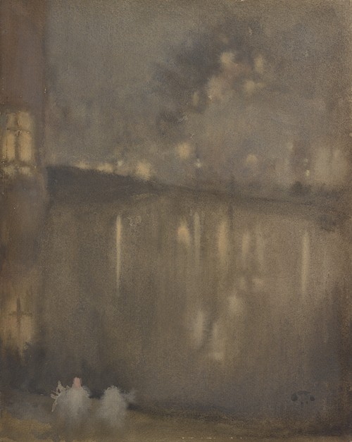 Nocturne; Grey and Gold-Canal, Holland (1882)