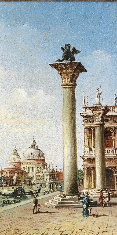 Venice, a View of Santa Maria della Salute from St Mark’s Column