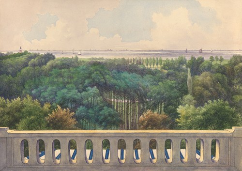 Boschbeek & Groenendaal; View from Turret towards Alsmeer and Haarlemmesmeer