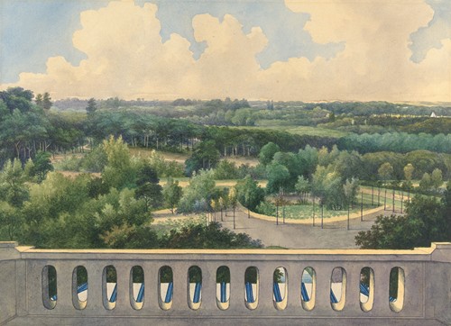 Boschbeek & Groenendaal; View from Turret towards Lissse, Leidsche Vaart and the Sea