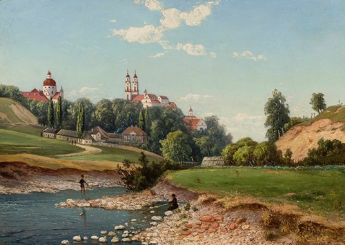 View of the church of Missionaries and Visitation Sisters in Vilnius