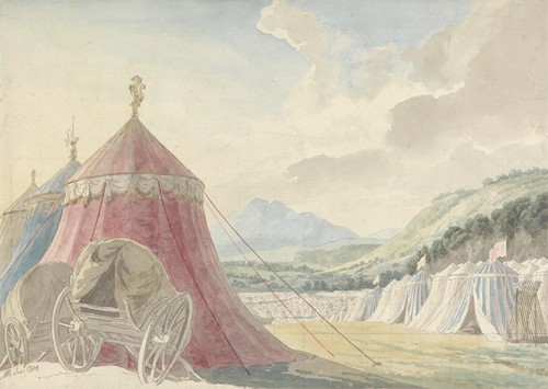 Design for the Haymarket Theatre; ‘The Battle of Hexham’, by Colman the Younger