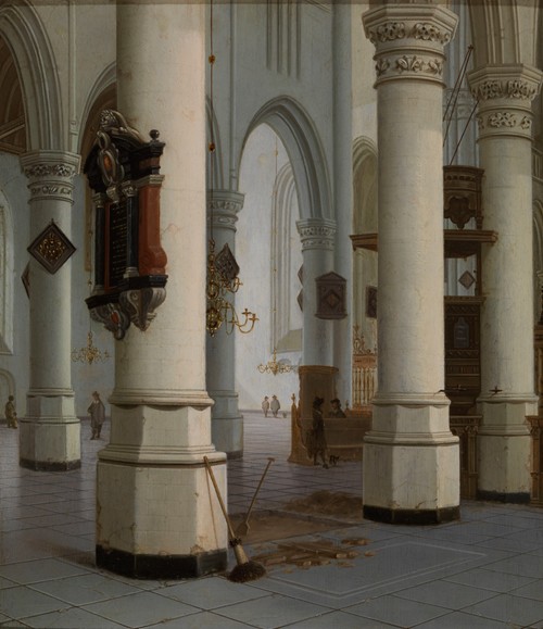 Interior of the ‘Nieuwe Kerk’ , new Church, in Delft