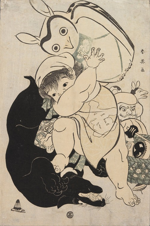 Untitled (Kintarō Playing)