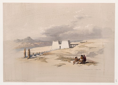 Approach to the Temple of Wady Sabua [Wadi al-Sabua], Nubia.