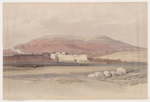 Medint [sic] Abou [Medinet Habu], Thebes. Dec. 8th, 1838.