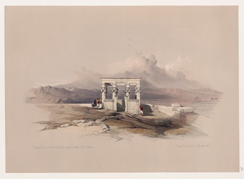 Temple of Isis on the roof of the great temple of Dendera [Dandara].