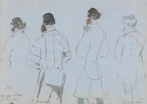 A Shooting Party; Lord Ossulston, Mr. W. Wells, Lord Abercorn and Sir E. Landseer